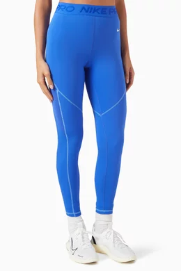 Buy Nike Blue Pro Dri fit Novelty 7 8 Leggings For Women Online Ounass Oman