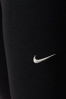 Buy Nike Black Chill knit Flared Leggings in Poly blend For Women Online Ounass Oman
