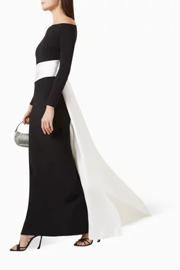 Buy Solace London Black Irma Maxi Dress in Crepe For Women Online | Ounass  Oman
