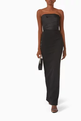 afra maxi dress solace london Afra Solace london Maxi Gown In Blush by SOLACE London
