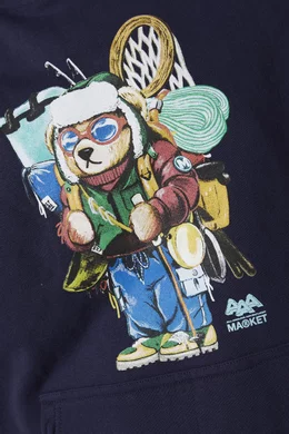Rugby bear fleece hoodie new arrivals