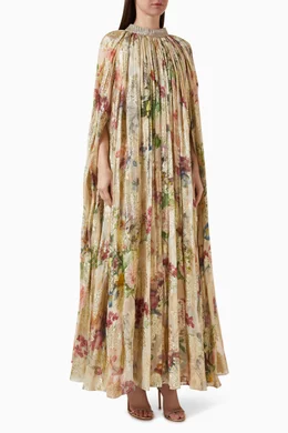 knee length dresses for ladies ORNAMENT PLEATED MAXI DRESS