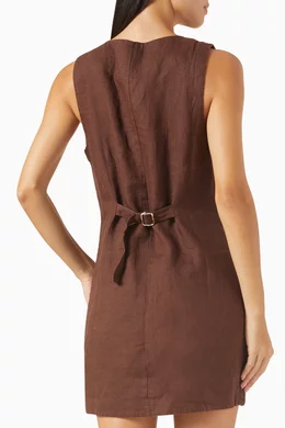 chinese dress ladies Posse Essie Strapless Linen Dress