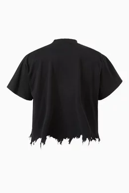 Buy Balenciaga Black Unisex Unity Sports Icon Cropped Large Fit T
