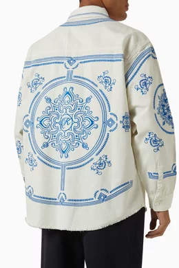 Buy Kith Neutral Apollo Shirt in Denim For Men Online | Ounass Oman