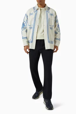 Buy Kith Neutral Apollo Shirt in Denim For Men Online | Ounass Oman
