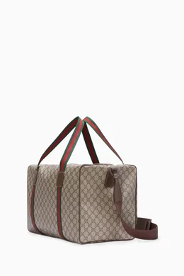 Gucci canvas duffle bag discount