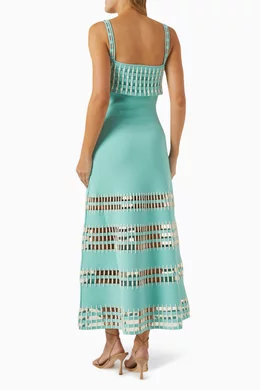 alexis priscilla dress blue Buy Alexis Blue Priscilla Midi Dress in Viscose-blend For Women Online