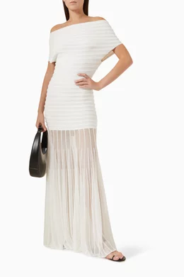 alexis marce pleated maxi dress Alexis Marce Dress In Pink by Alexis
