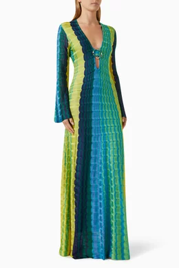 chinese dress ladies Alexis Axelle Long Dress in White Embroidery  SWANK