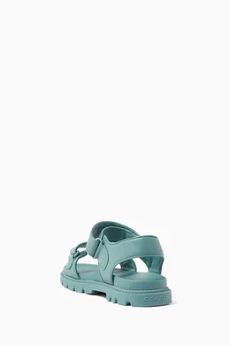 Buy Coach Blue Brynn Logo Sandals in Leather For Women Online Ounass Oman
