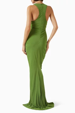 slim fit dress slacks Christopher Esber // Arced Palm Strapless Dress – VSP Consignment main image 0