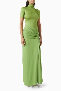 green emerald velvet dress Emerald Green Pattern Ingela Fusion Shirt Dress by Rabens Saloner idPearl