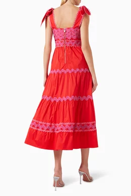celia b red jade dress Buy CeliaB Red Jade Midi Dress in Cotton-blend For Women Online