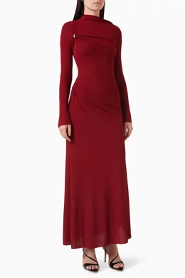 chats by c dam red dress AMARA Dress  CHATS by C.DAM