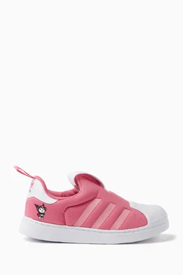 adidas gazelle silver green womens Hello Kitty Superstar 360 Infant Toddler Lifestyle Shoes (White)
