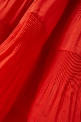 strapless open back dress Zimmermann Pleated Midi Dress