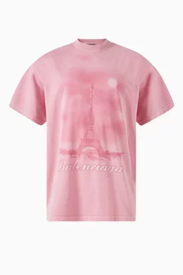 BALENCIAGA Paris Moon Oversized Tee サイズ2 Pre-Order] Balenciaga Men's Paris Moon Double Front T-Shirt