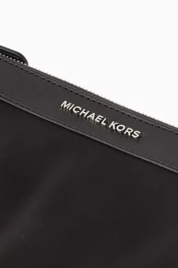 Buy Michael Kors Black Logo Travel Pouch in Nylon Gabardine For Men Online Ounass Oman