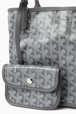 Buy Goyard Pre Loved Grey Unused Anjou Mini Tote Bag in Goyardine Canvas For Women Online Ounass Oman