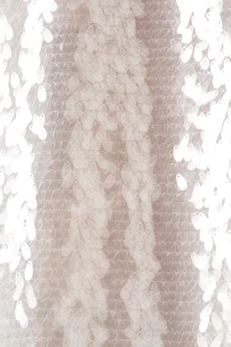 norma kamali white sequin dress Sequined minidress in white - Norma Kamali