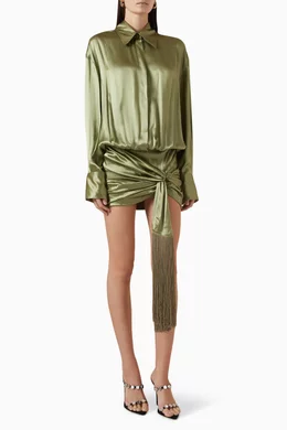 The attico green dress shop