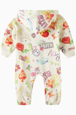 Buy Kith Color Baby Sketchbook Onesie in Cotton For UNISEX Online Ounass Oman