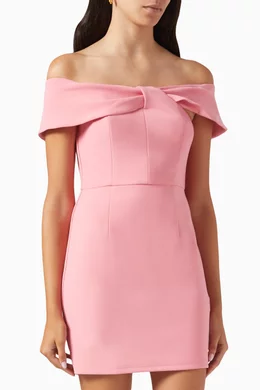 Buy Elliatt Pink Carnival Off the shoulder Mini Dress For Women Online Ounass Oman