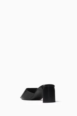 Buy Balenciaga Black Duty Free 60 Sandals in Shiny Lambskin