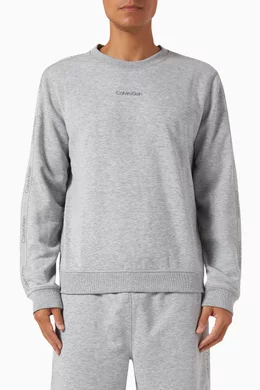 Buy Calvin Klein Performance Grey Logo Sweatshirt For Men Online Ounass Oman