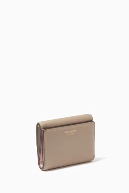 Buy Kate Spade New York Grey Dakota Bi fold Flap Wallet in Leather For Women Online Ounass Oman