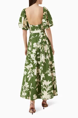 Buy Shona Joy Green Renee Panelled Bustier Midi Dress For Women Online |  Ounass Oman