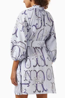 oroton purple dress Oroton Open-back Cotton-poplin Maxi Dress in Purple
