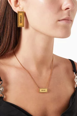Versace logo necklace cheap