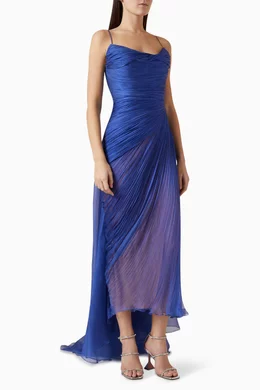 maria lucia hohan silk maxi dress Maria Lucia Hohan Regina Dress in Bronze