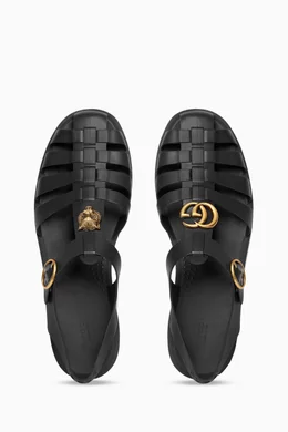 Rubber buckle sandals deals