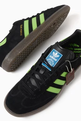 adidas gazelle silver green womens Brand New Adidas Samba Deco SPZL 'Black Lucid Lime' Size 8.5  Recalled Shop