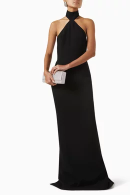 Buy Monot Black Turtleneck Halter Maxi Dress For Women Online | Ounass Oman