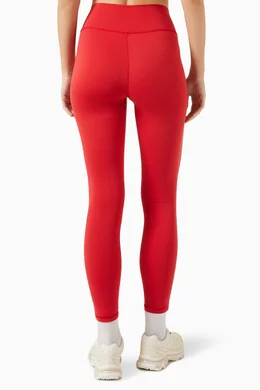 Buy Sporty Rich Red Runner Box Leggings For Women Online