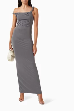 sandwashed jersey maxi dress Buy Good American Grey in For Women Online SCON