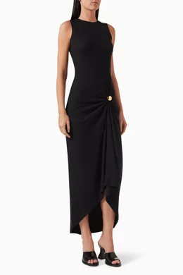 Buy LOEWE Black Pebble Maxi Dress in Cotton For Women Online | Ounass Oman