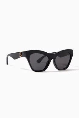 Buy Burberry Black Cat eye Sunglasses in Acetate For Women Online Ounass Oman