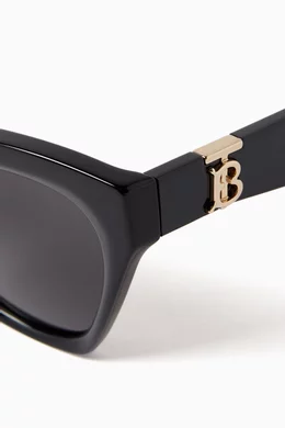 Buy Burberry Black Cat eye Sunglasses in Acetate For Women Online Ounass Oman