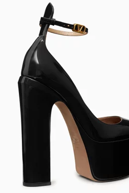 Buy Valentino Garavani Black Valentino Garavani Tan-Go Platform