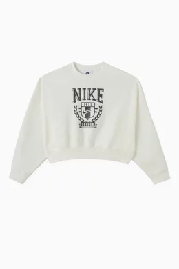Nike varsity fleece crop pullover sale