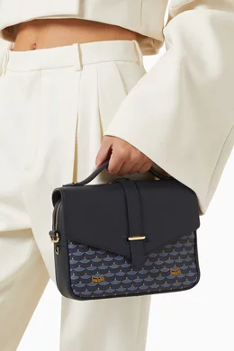 Buy Faure Le Page Blue Express 21 Crossbody Bag in Canvas Leather For Women Online Ounass Oman