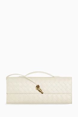 Bottega veneta white clutch clearance