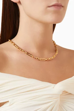 Buy Missoma Gold Axiom Chain Necklace in 18kt Gold Plated
