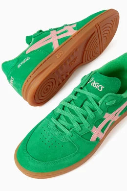 Asics suede sneakers store