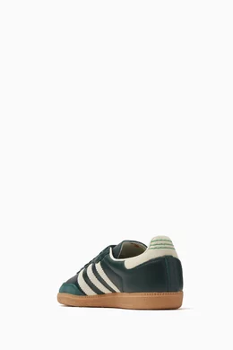 adidas gazelle silver green womens Adidas Samba OG Dark Green Beige JH7862 main image 1